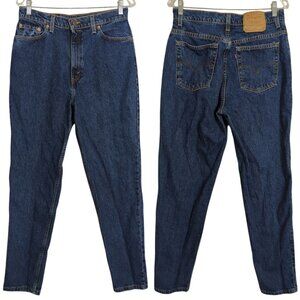 Levi's 521 Vintage‎ Tapered Fit Tapered Leg Women's Blue Denim Jeans Size 14